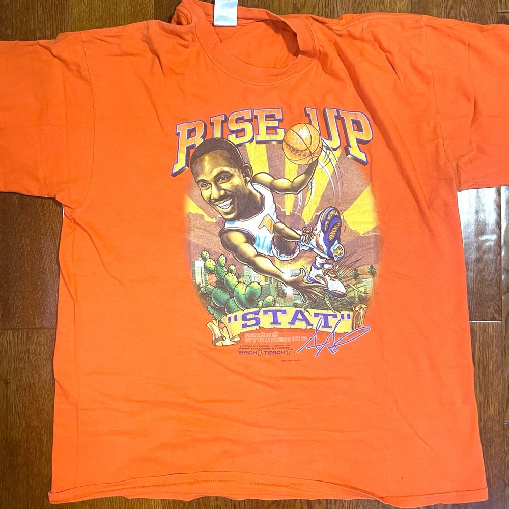 Phoenix Suns Amar’e Stoudemire Rise Up Orange  T-Shirt
